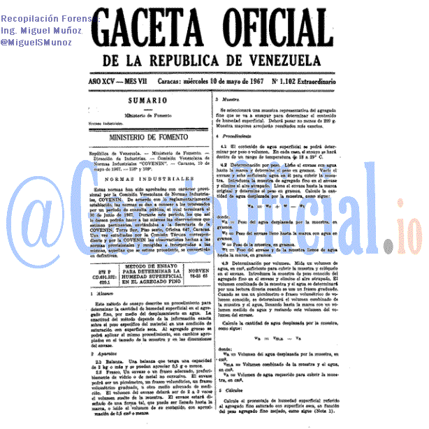 Gaceta Oficial 1102 del 10 Mayo 1967