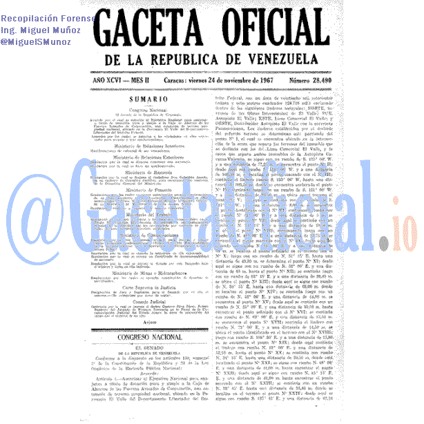 Gaceta Oficial 28490 del 24 Noviembre 1967