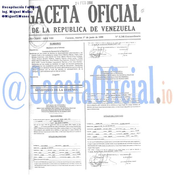 Gaceta Oficial 5348 del 1 Junio 1999