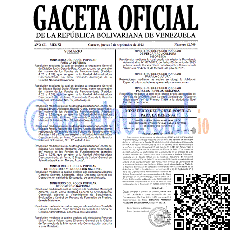 Gaceta Oficial, Gaceta 42709, Gaceta 42709 HD, Gaceta #42709, Gaceta Oficial Venezuela #42709