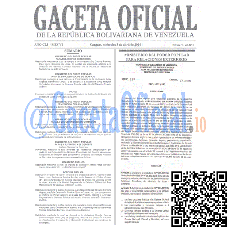 Gaceta Oficial, Gaceta 42851, Gaceta 42851 HD, Gaceta #42851, Gaceta Oficial Venezuela #42851