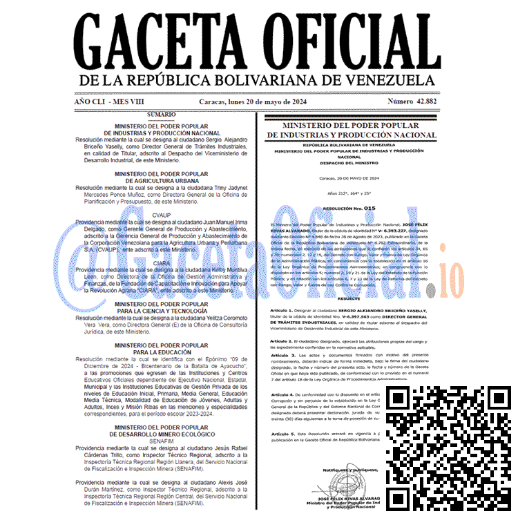 Gaceta Oficial, Gaceta 42882, Gaceta 42882 HD, Gaceta #42882, Gaceta Oficial Venezuela #42882