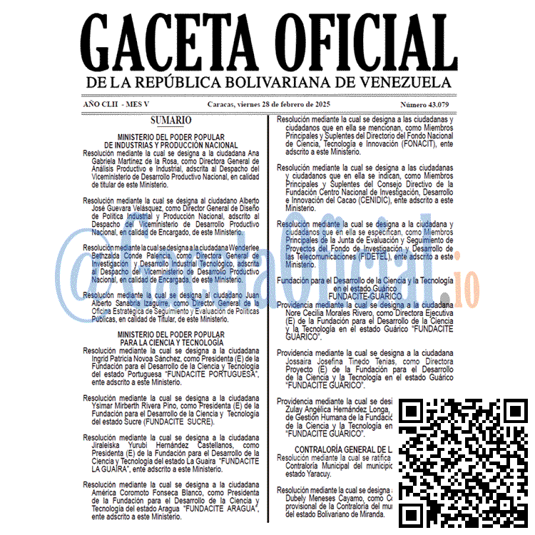 Gaceta Oficial, Gaceta 43079, Gaceta 43079 HD, Gaceta #43079, Gaceta Oficial Venezuela #43079