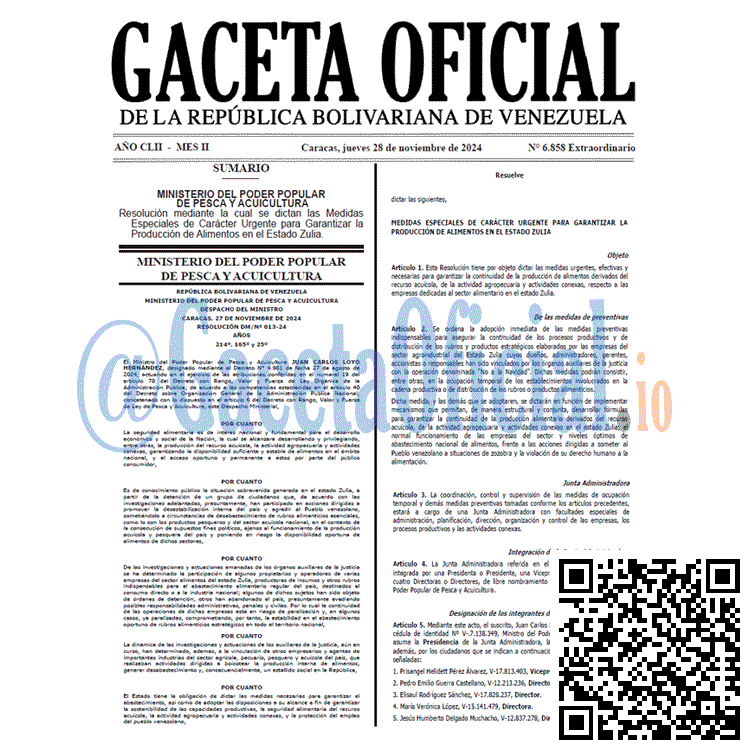 Gaceta Oficial, Gaceta 6858, Gaceta 6858 HD, Gaceta #6858, Gaceta Oficial Venezuela #6858