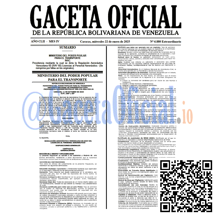 Gaceta Oficial, Gaceta 6880, Gaceta 6880 HD, Gaceta #6880, Gaceta Oficial Venezuela #6880