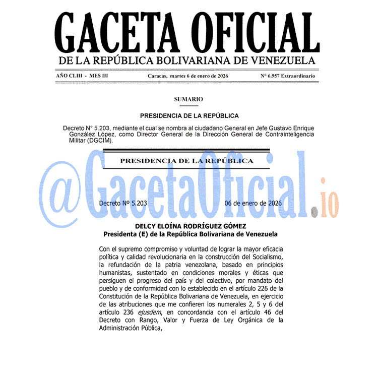 Gaceta Oficial, Gaceta 6957, Gaceta 6957 HD, Gaceta #6957, Gaceta Oficial Venezuela #6957