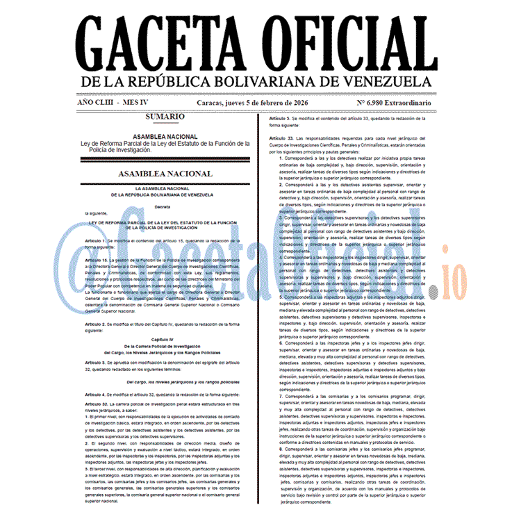 Gaceta Oficial, Gaceta 6980, Gaceta 6980 HD, Gaceta #6980, Gaceta Oficial Venezuela #6980