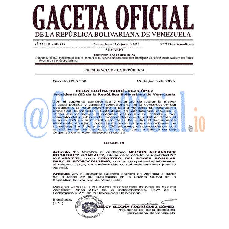 Gaceta Oficial, Gaceta 7034, Gaceta 7034 HD, Gaceta #7034, Gaceta Oficial Venezuela #7034