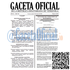 Gaceta Oficial de Venezuela 42624 del martes 9 mayo 2023