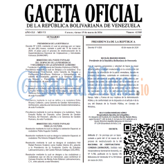 Gaceta Oficial de Venezuela 42840 del viernes 15 marzo 2024