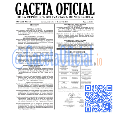 Gaceta Oficial Venezuela #43355