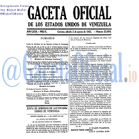 Gaceta Oficial 23898 del 2 Agosto 1952