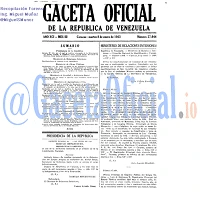 Gaceta Oficial 27044 del 8 Enero 1963