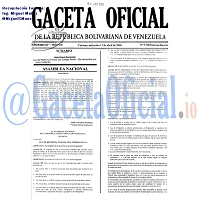 Gaceta Oficial 5768 del 13 Abril 2005