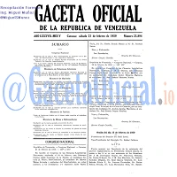 Gaceta Oficial 25894 del 21 Febrero 1959
