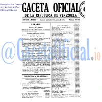 Gaceta Oficial 29706 del 12 Enero 1972