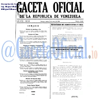 Gaceta Oficial 34384 del 9 Enero 1990