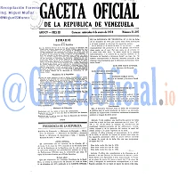 Gaceta Oficial 31397 del 4 Enero 1978