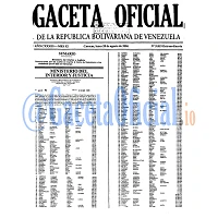 Gaceta Oficial 5819 del 28 Agosto 2006