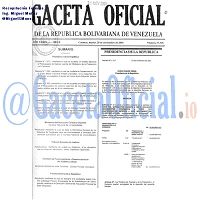 Gaceta Oficial 37328 del 20 Noviembre 2001