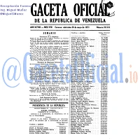 Gaceta Oficial 29518 del 26 Mayo 1971