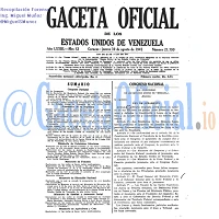 Gaceta Oficial 21799 del 30 Agosto 1945