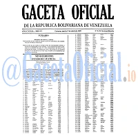 Gaceta Oficial 5767 del 5 Abril 2005