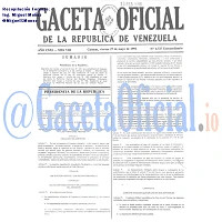 Gaceta Oficial 4727 del 27 Mayo 1994