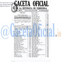 Gaceta Oficial 3365 del 26 Marzo 1984