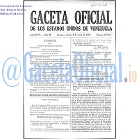 Gaceta Oficial 22505 del 2 Enero 1948