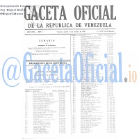 Gaceta Oficial 4055 del 11 Octubre 1988