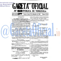 Gaceta Oficial 25841 del 18 Diciembre 1958