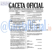 Gaceta Oficial 6013 del 23 Diciembre 2010