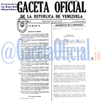 Gaceta Oficial 4158 del 25 Enero 1990