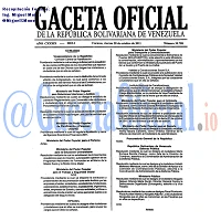 Gaceta Oficial 39788 del 28 Octubre 2011