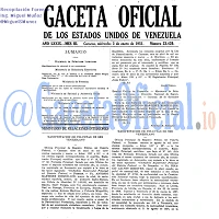 Gaceta Oficial 23420 del 3 Enero 1951
