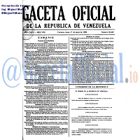 Gaceta Oficial 36465 del 1 Junio 1998