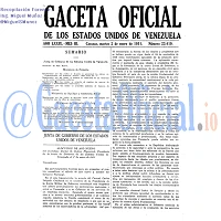 Gaceta Oficial 23419 del 2 Enero 1951