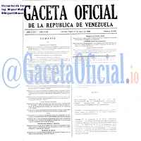 Gaceta Oficial 36450 del 11 Mayo 1998