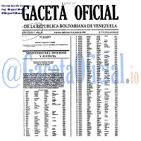 Gaceta Oficial 5714 del 23 Junio 2004