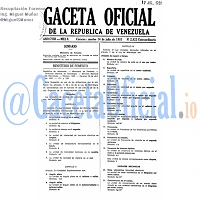 Gaceta Oficial 2823 del 14 Julio 1981