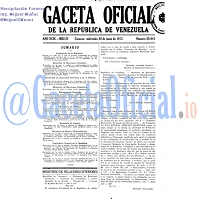 Gaceta Oficial 29841 del 28 Junio 1972