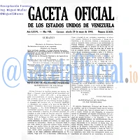 Gaceta Oficial 22628 del 29 Mayo 1948